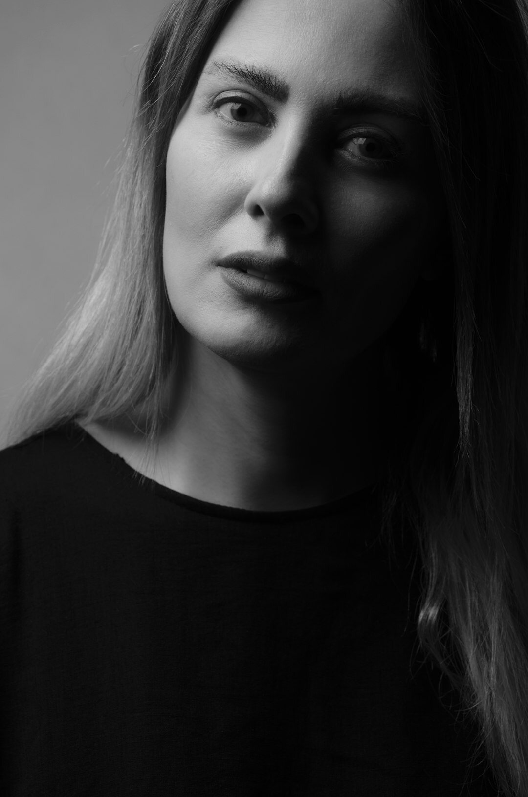 Studio portrait of a Slovenian woman media relations expert